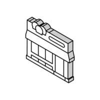 Süss Geschäft Geschäft isometrisch Symbol Vektor Illustration