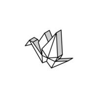 Origami Kind Freizeit isometrisch Symbol Vektor Illustration