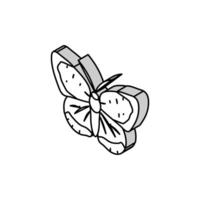 amerikan koppar insekt isometrisk ikon vektor illustration
