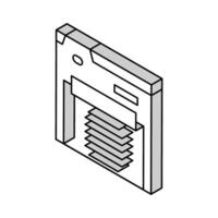 Drücken Sie Freisetzung Nachrichten Medien isometrisch Symbol Vektor Illustration