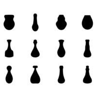 Vase Symbol Satz. Keramik Vektor