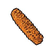 geröstet Mais oder Jagung Bakar. lecker warm salzig Lebensmittel. Pixel bisschen retro Spiel gestylt Vektor Illustration Zeichnung. einfach eben Karikatur gestylt Essen Zeichnung isoliert auf Weiß Platz Hintergrund.