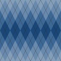 Marine Blau Gradient Argyle Muster. Argyle Vektor Muster. Argyle Muster. nahtlos geometrisch Muster zum Kleidung, Verpackung Papier, Hintergrund, Hintergrund, Geschenk Karte, Pullover.