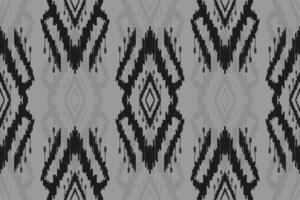tyg etnisk ikat konst. sömlös mönster i stam. aztec geometrisk prydnad skriva ut. vektor