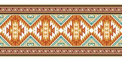 aztec stam- geometrisk etnisk sömlös mönster. etnisk orientalisk rand gräns prydnad vektor. årgång inföding amerikan afrikansk mexikansk. traditionell prydnad. design textil, tyg, matta, omslag. vektor