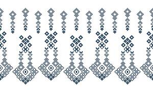 traditionell etnisk motiv ikat geometrisk tyg mönster korsa stitch.ikat broderi etnisk orientalisk pixel vit background.abstract, vektor, illustration. textur, halsduk, dekoration, tapeter. vektor