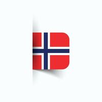 Norwegen National Flagge, Norwegen National Tag, Folge10. Norwegen Flagge Vektor Symbol