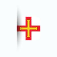 Guernsey National Flagge, Guernsey National Tag, Folge10. Guernsey Flagge Vektor Symbol