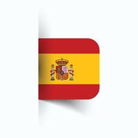 Spanien nationell flagga, Spanien nationell dag, eps10. Spanien flagga vektor ikon