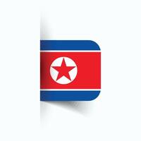 norr korea nationell flagga, norr korea nationell dag, eps10. norr korea flagga vektor ikon