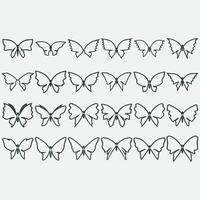 Sammlung von Schmetterling Logos vektor