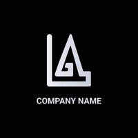 vektor la brev logotyp första la brev företag logotyp design vektor mall.