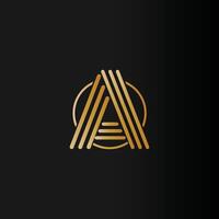 kreativ Gold ein Logo vektor