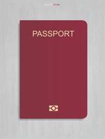 Passbuch auf konkretem Beschaffenheitshintergrund. Vektor. vektor