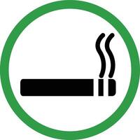 Rauchen Bereich Zeichen im modisch Stil isoliert auf Weiß Hintergrund . Vektor Illustration