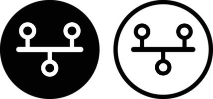 Zeitleiste Symbol einstellen im zwei Stile . Zeitleiste Kreis Symbol . Vektor Illustration