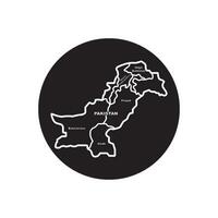 pakistan Karta ikon vektor illustration symbol design