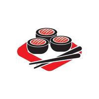 Sushi Logo Vorlage Vektor Symbol zum japanisch Essen Illustration Design