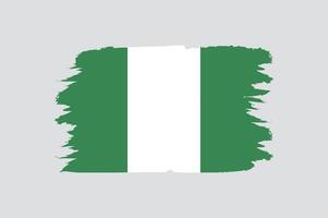 nigeria flagga i vektor design