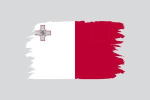 Malta Flagge und Karte Design vektor