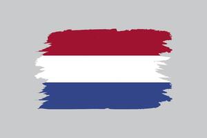 nederländerna flagga i vektor design