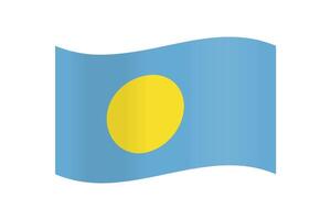 offiziell Vektor Flagge von Palau