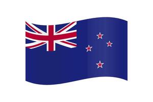 ny zealand flagga i vektor design