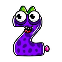 Englisch Alphabet mit komisch Monster, Gesichter und Augen. einstellen von Monster- Schnitt Aphabet mit Englisch Brief. bunt Karikatur Kinder Bildung und Entwicklung von Kinder detailliert bunt Abbildungen vektor