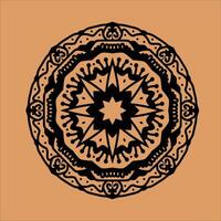 Mandala Ornament Illustration, ethnisch dekorativ Element. Islam, Arabisch, indisch, Ottomane Motive. orientalisch Muster, Vektor Illustration. Mandala mit Blumen- Muster.