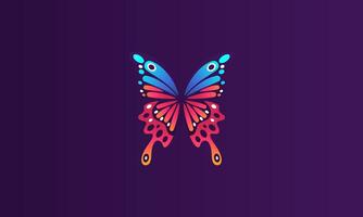 Schmetterling voll Farbe Vektor Illustration eben Design
