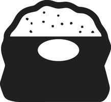 Sushi Logo oder Abzeichen im Jahrgang Stil vektor