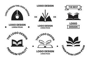 bokhandel eller glasögon affär logotyp eller bricka i bokhandel begrepp i årgång eller retro stil vektor