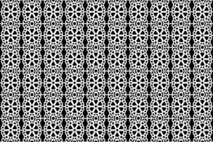 abstrakt sömlös svart och vit blommig mönster. spets, trim, linje konst mönster med blommig element. vektor