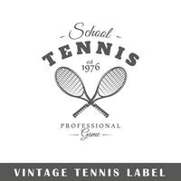 tennis märka isolerat på vit bakgrund vektor