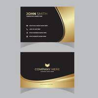 Vektor Gradient golden Luxus Geschäft Karte Vorlage