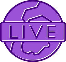 Live-Broadcast-Vektorsymbol vektor