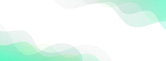 Banner Hintergrund minimalistisch, Grün transparent, Sanft Farbe, Gradient, Welle bewirken Stil, abstrakt . Vektor, Eps 10 vektor