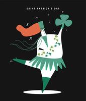 Saint Patrick dag koncept illustration vektor