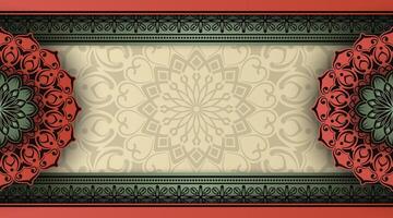Jahrgang Hintergrund, mit Mandala Ornamente vektor