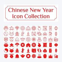 sauber Chinesisch Neu Jahr Symbol Sammlung vektor