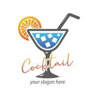 Cocktail Glas Logo Vektor einstellen Vorlage, Cocktail Glas Logo Vektor einstellen von Elemente, Cocktail Glas Vektor Illustration