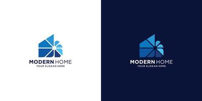 lyx Hem modern logotyp design inspiration. modern hus logotyp för verklig egendom, konstruktion. vektor