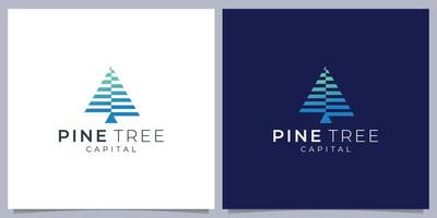tall träd logotyp inspirationer. universell kreativ premie symbol. kreativ minimal design mall. symbol för företags- företag identitet vektor