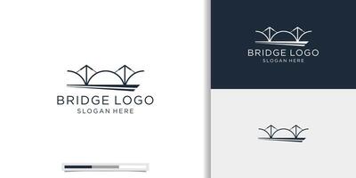bro logotyp vektor ikon illustration linje översikt monolin.