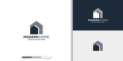 lyx Hem modern logotyp design inspiration. modern hus logotyp för verklig egendom, konstruktion. vektor
