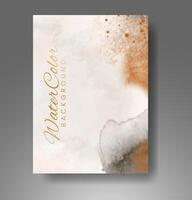 Karten mit Aquarellhintergrund. design für ihr cover, datum, postkarte, banner, logo. vektor