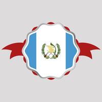 kreativ Guatemala Flagge Aufkleber Emblem vektor