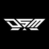 dsm Brief Logo Vektor Design, dsm einfach und modern Logo. dsm luxuriös Alphabet Design