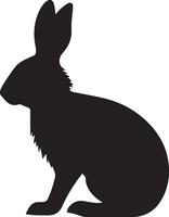 Hase Silhouette Vektor Illustration Weiß Hintergrund