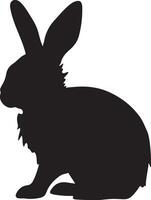 Hase Silhouette Vektor Illustration Weiß Hintergrund